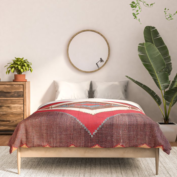 Aksaray Cappadocian Central Anatolia Kilim Print Comforter Gallery Image 3