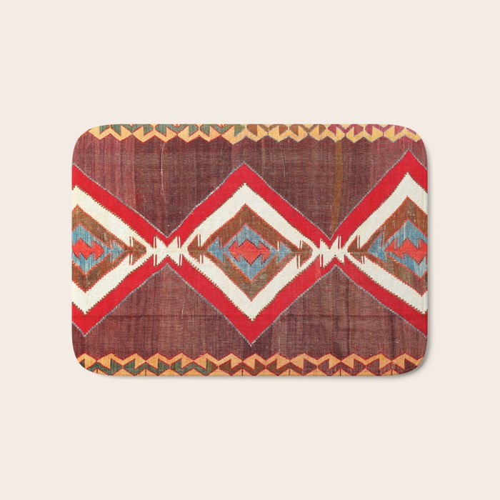 Aksaray Cappadocian Central Anatolia Kilim Print Bath Mat Gallery Image 1