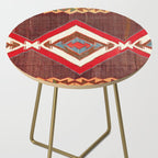 Aksaray Cappadocian Central Anatolia Kilim Print Side Table Gallery Image 2