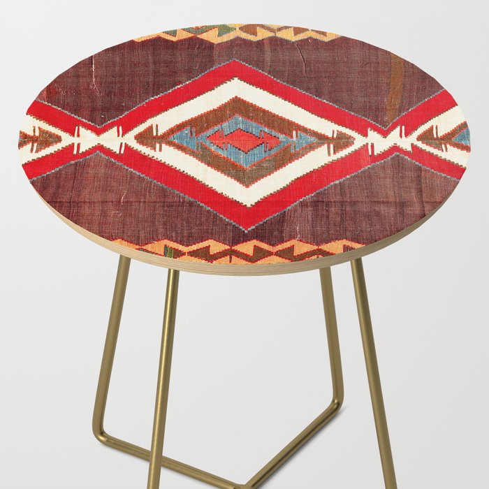 Aksaray Cappadocian Central Anatolia Kilim Print Side Table Gallery Image 2