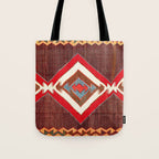Aksaray Cappadocian Central Anatolia Kilim Print Tote Bag Gallery Image 1