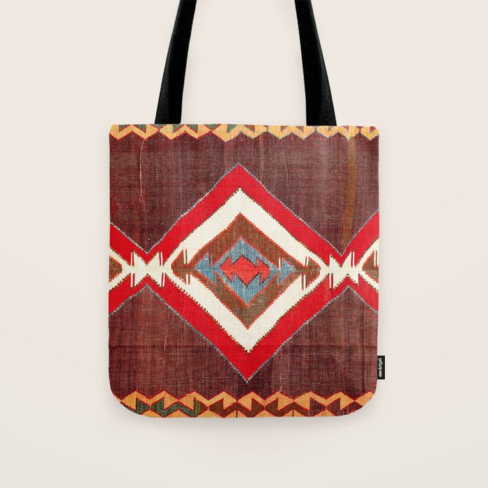 Aksaray Cappadocian Central Anatolia Kilim Print Tote Bag Gallery Image 1