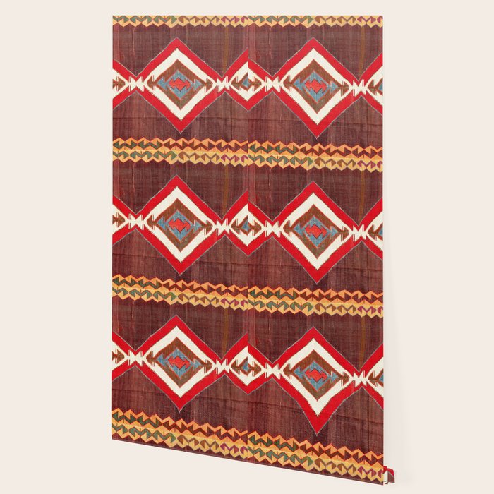 Aksaray Cappadocian Central Anatolia Kilim Print Wallpaper Gallery Image 2
