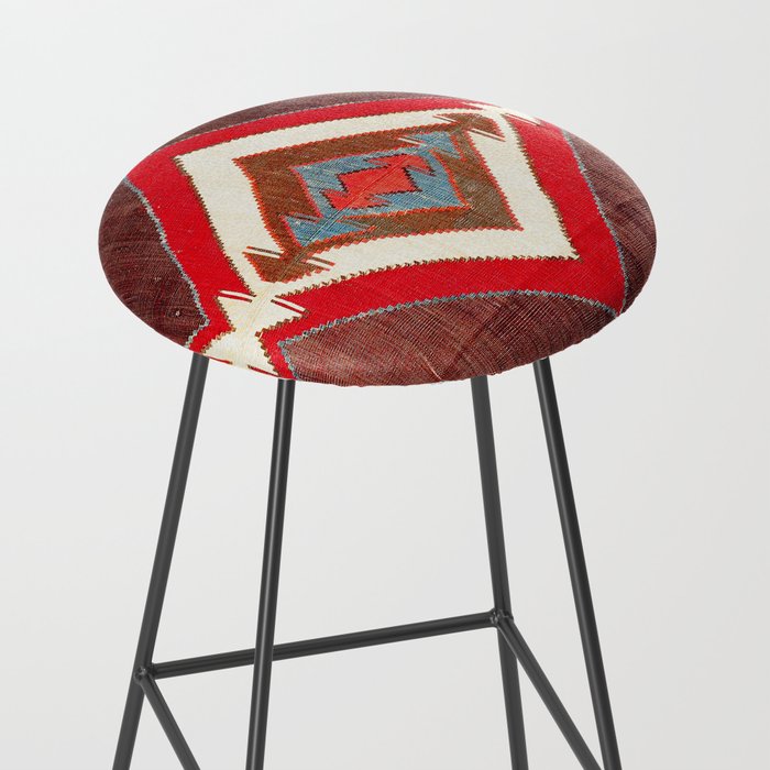 Aksaray Cappadocian Central Anatolia Kilim Print Stool Gallery Image 2