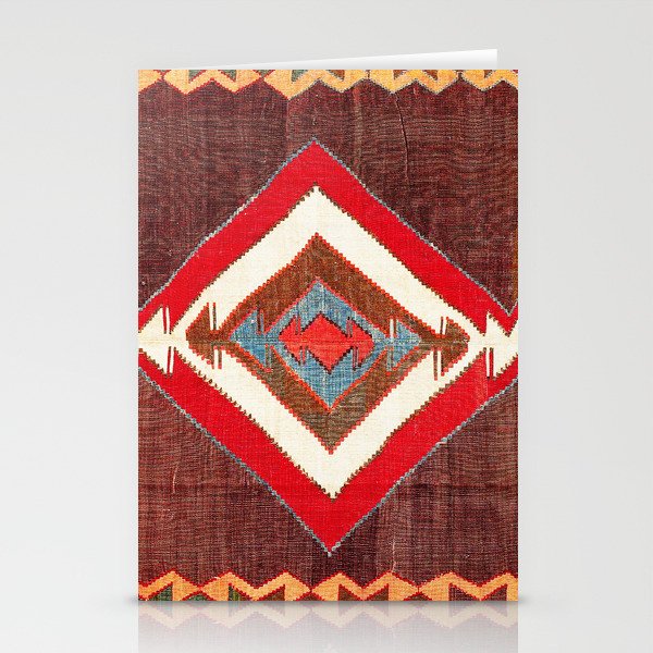 Aksaray Cappadocian Central Anatolia Kilim Print Stationery Card Gallery Image 2