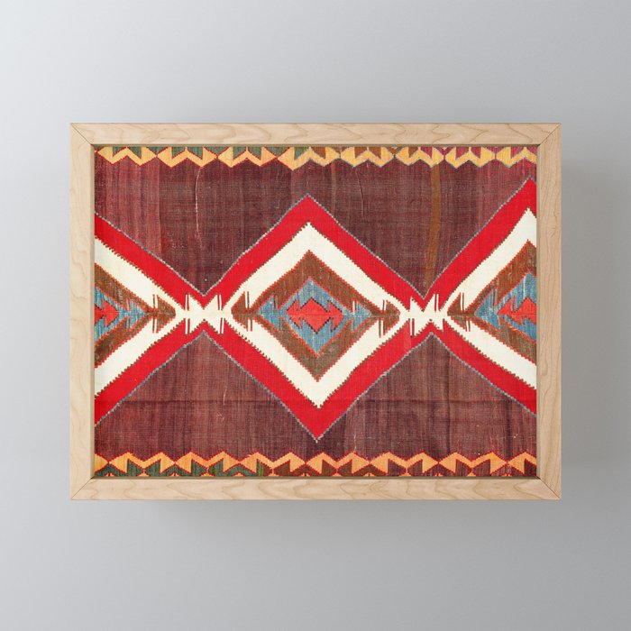Aksaray Cappadocian Central Anatolia Kilim Print Mini Art Print Gallery Image 1