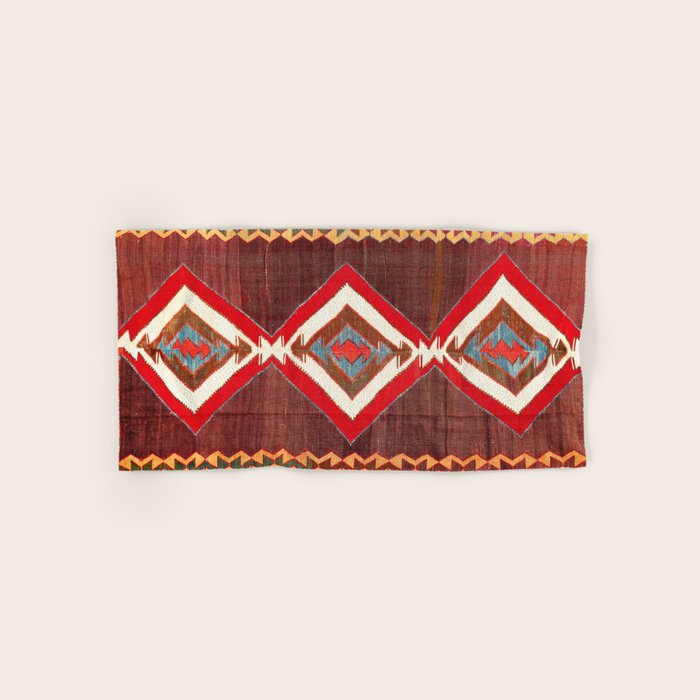 Aksaray Cappadocian Central Anatolia Kilim Print Bath Towel Gallery Image 1