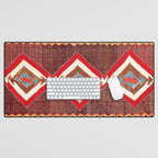 Aksaray Cappadocian Central Anatolia Kilim Print Desk Mat Gallery Image 1