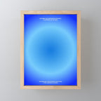 Present Moment Blue Aura Mini Art Print Gallery Image 1