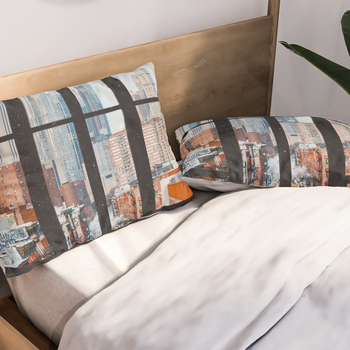 New York City Window Pillow Sham Gallery Image 2