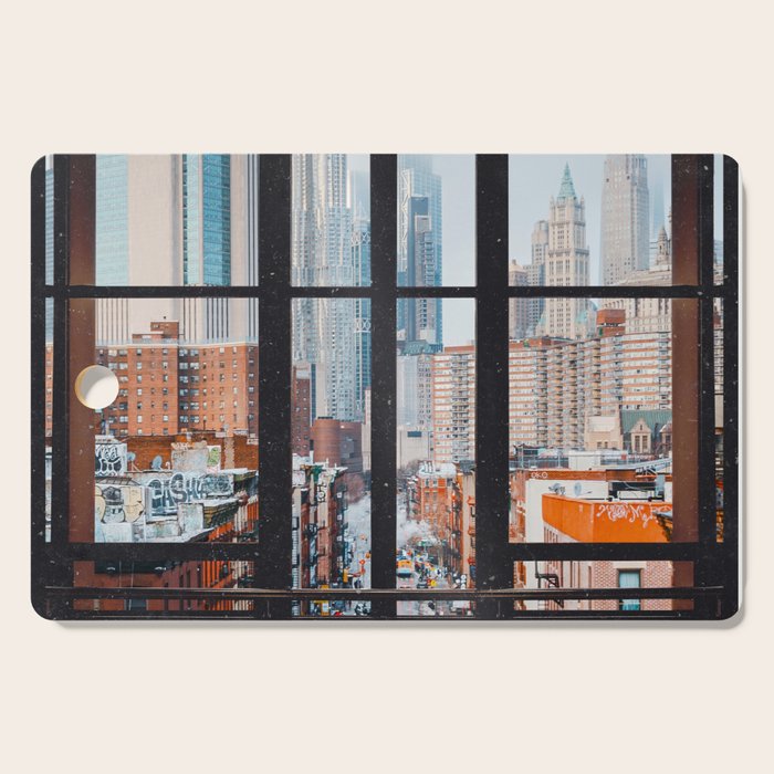 New York City Window Cutting Board Gallery Image 1