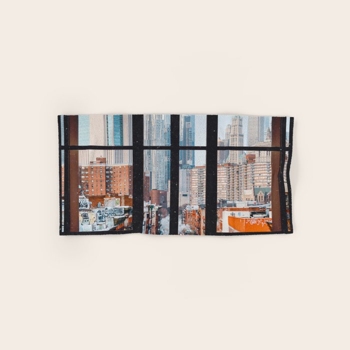 New York City Window Bath Towel Gallery Image 1