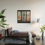 New York City Window Wood Wall Art Gallery Image 2