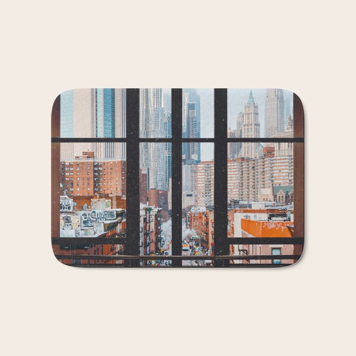 New York City Window Bath Mat Gallery Image 1