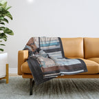 New York City Window Throw Blanket Gallery Image 1