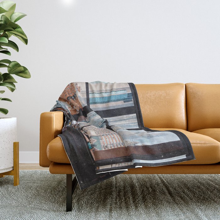 New York City Window Throw Blanket Gallery Image 1