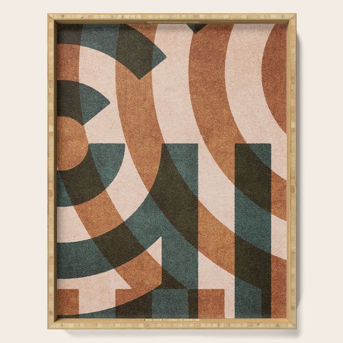 ABSTRACT ALPHABET / Decorative G Serving Tray Gallery Image 1