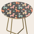 Astronaut Llamas in Space Side Table Gallery Image 2