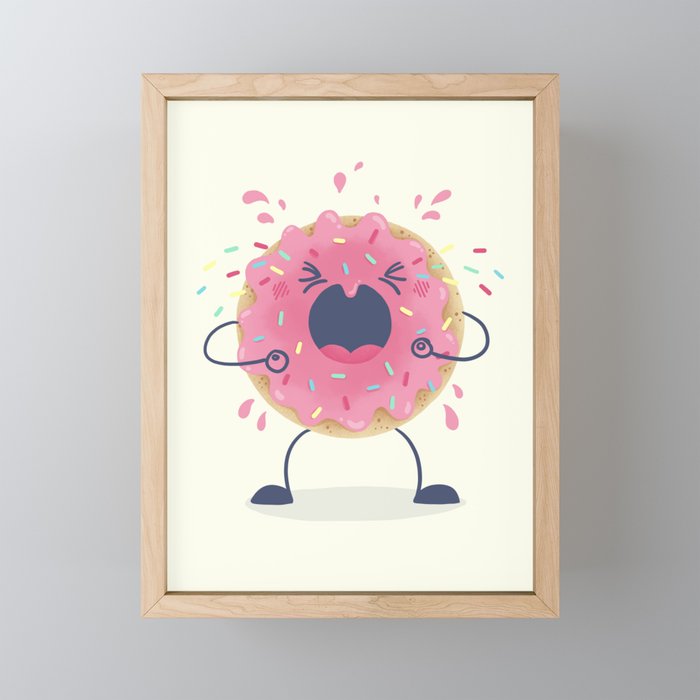 Donut Tantrum Mini Art Print Gallery Image 1