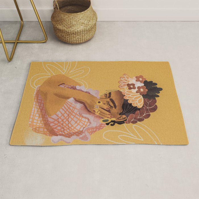 Frida Kahlo Portrait Rug Gallery Image 1