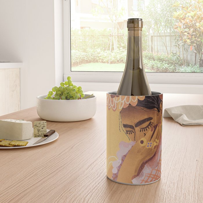 Frida Kahlo Portrait Wine Chiller Gallery Image 4