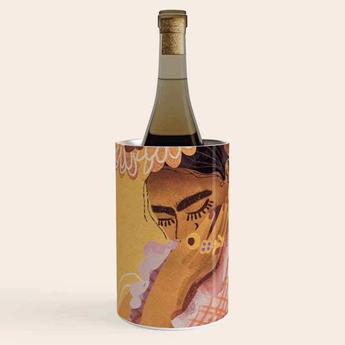 Frida Kahlo Portrait Wine Chiller Gallery Image 1