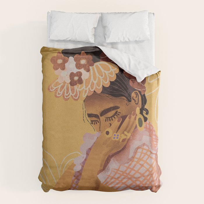 Frida Kahlo Portrait Duvet Cover Gallery Image 6