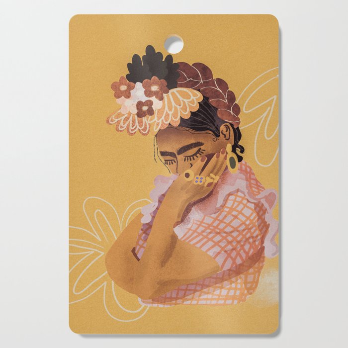 Frida Kahlo Portrait Cutting Board Gallery Image 1