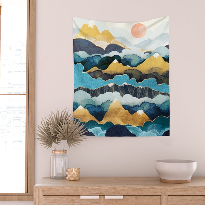 Cloud Peaks Wall Tapestry Gallery Image 2