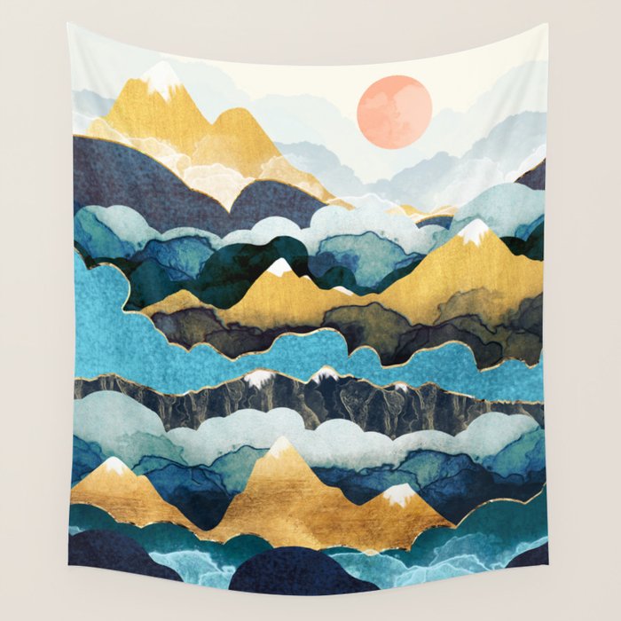 Cloud Peaks Wall Tapestry Gallery Image 1
