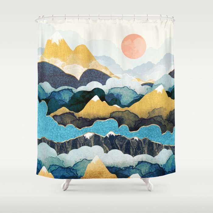 Cloud Peaks Shower Curtain Gallery Image 1