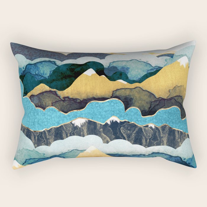 Cloud Peaks Rectangular Pillow Gallery Image 1