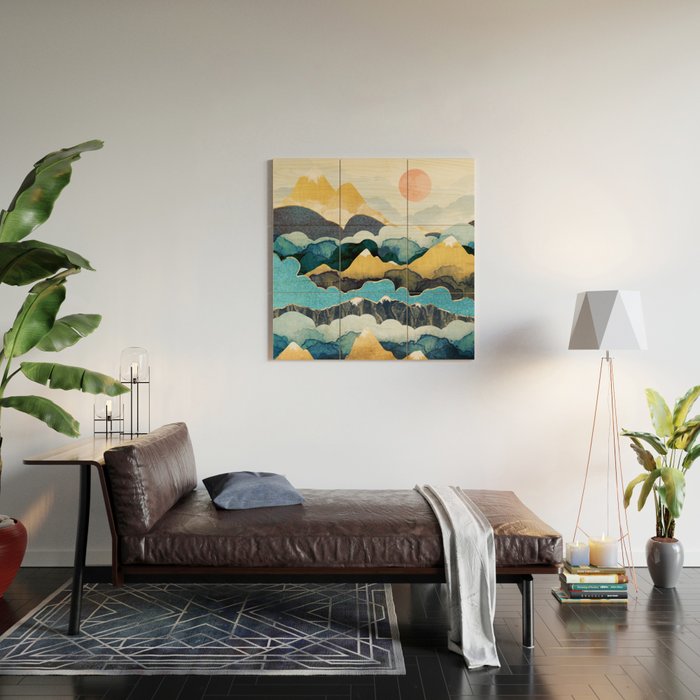 Cloud Peaks Wood Wall Art Gallery Image 2
