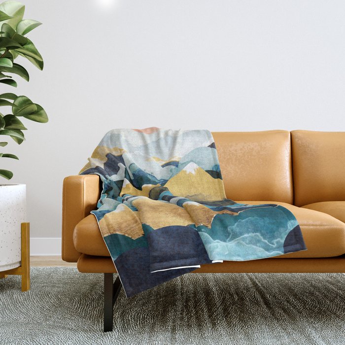 Cloud Peaks Throw Blanket Gallery Image 1
