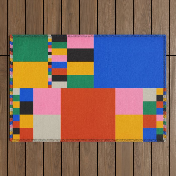 Pixels: Bauhaus Edition Outdoor Rug Gallery Image 1
