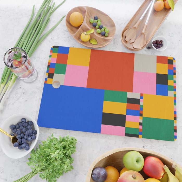Pixels: Bauhaus Edition Cutting Board Gallery Image 2