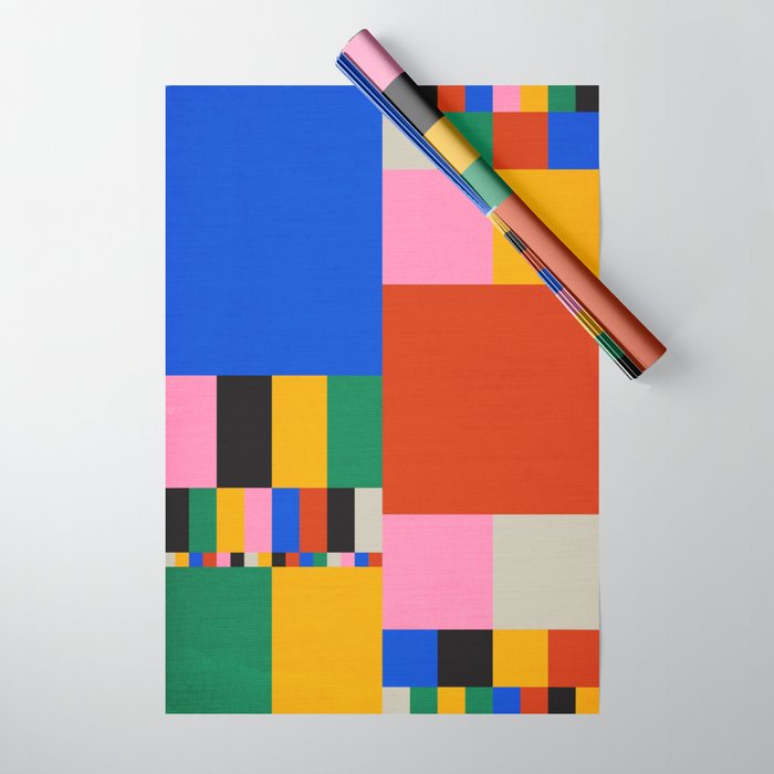 Pixels: Bauhaus Edition Wrapping Paper Gallery Image 1