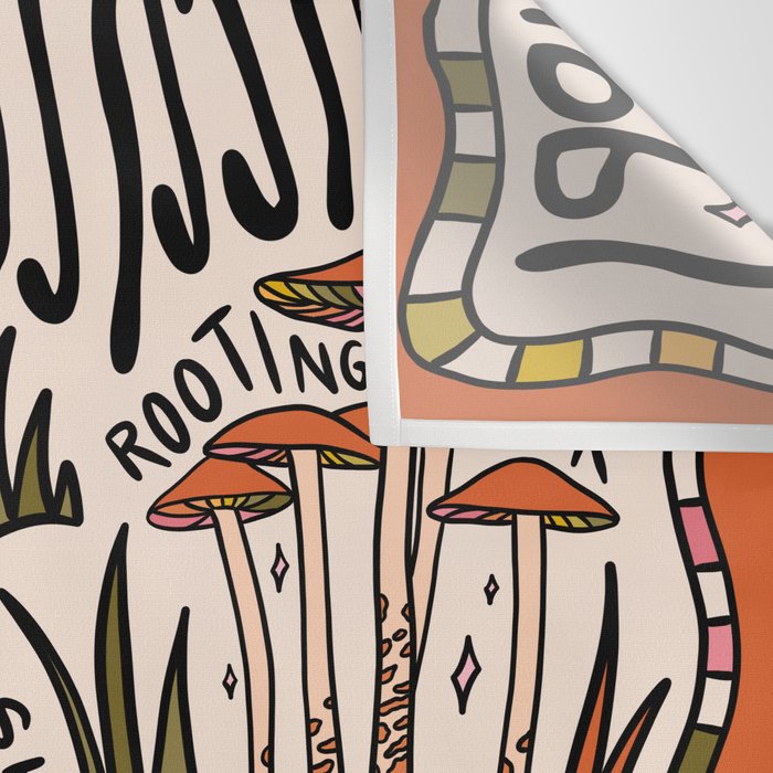 Mushrooms of Mississippi Wall Tapestry Gallery Image 3