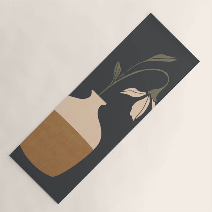 Minimal Abstract Art Vase Flower 9 Yoga Mat Gallery Image 1