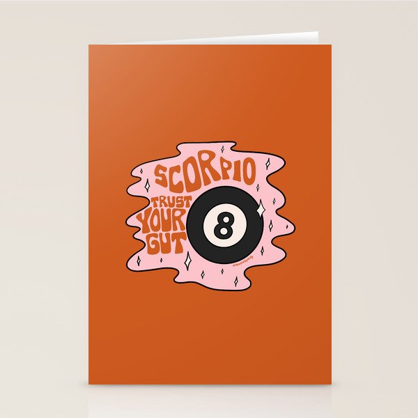 Scorpio Magic 8 Ball Stationery Card Gallery Image 2