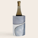 Minimal Blue Grey Shapes Wine Chiller Gallery Image 3