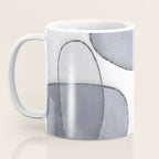 Minimal Blue Grey Shapes Coffee Mug Gallery Image 3