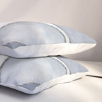 Minimal Blue Grey Shapes Pillow Sham Gallery Image 3