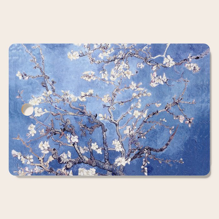 Vincent Van Gogh Almond BlossomS Blue Cutting Board Gallery Image 1