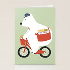 Polar bear postal express Stationery Card Gallery Image 2