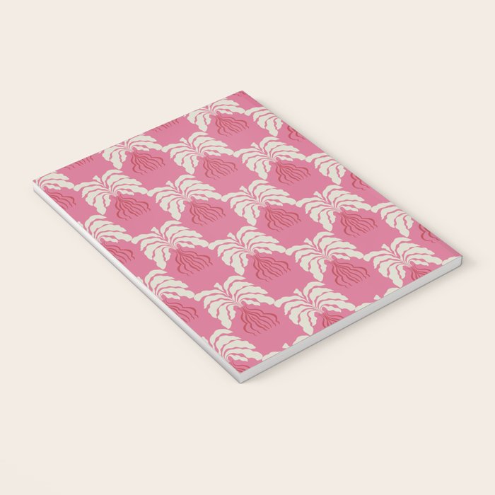 Minimal leaf and vase pattern Notebook Gallery Image 3