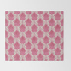 Minimal leaf and vase pattern Throw Blanket Gallery Image 2