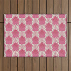 Minimal leaf and vase pattern Outdoor Rug Gallery Image 1
