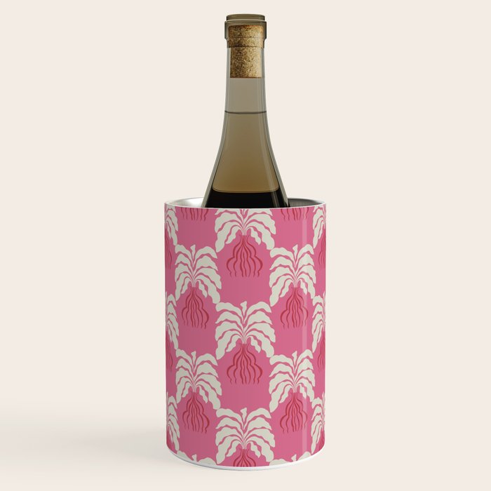 Minimal leaf and vase pattern Wine Chiller Gallery Image 1