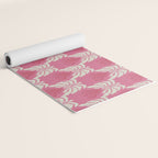 Minimal leaf and vase pattern Yoga Mat Gallery Image 2